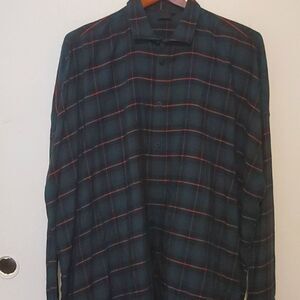Men's asos plaid shirt size large‎